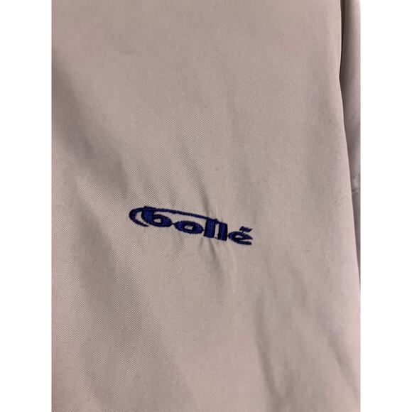 Vintage BOLLE Golf Pullover Windbreaker Men’s Large Beige Water Resistant - Picture 2 of 6